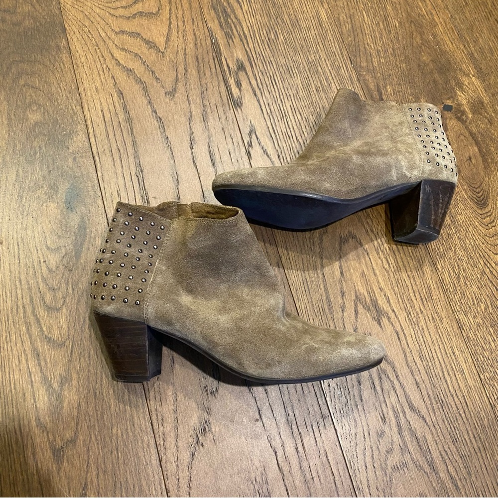 Barneys Studded Ankle Suede Boots